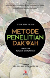 Image of Metode penelitian dakwah : pendekatan kualitatif dan kuantitatif